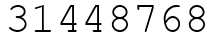 Число 31448768.