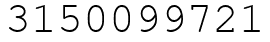 Число 3150099721.