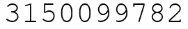 Число 3150099782.