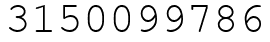 Число 3150099786.