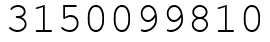 Число 3150099810.