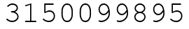 Число 3150099895.