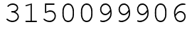 Число 3150099906.