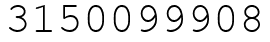 Число 3150099908.