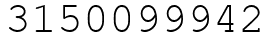 Число 3150099942.