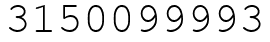 Число 3150099993.