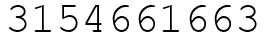 Число 3154661663.