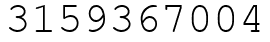 Число 3159367004.