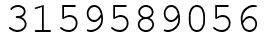 Число 3159589056.