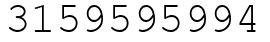 Число 3159595994.
