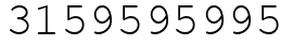 Число 3159595995.