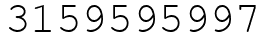 Число 3159595997.