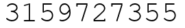 Число 3159727355.