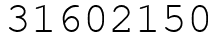 Число 31602150.