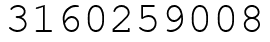 Число 3160259008.