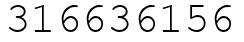 Число 316636156.