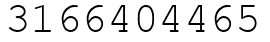 Число 3166404465.