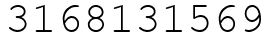 Число 3168131569.