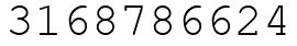 Число 3168786624.