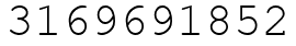 Число 3169691852.