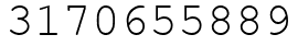 Число 3170655889.