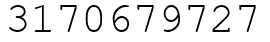 Число 3170679727.