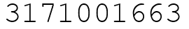 Число 3171001663.