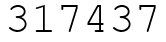Число 317437.