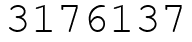 Число 3176137.