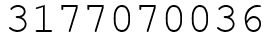 Число 3177070036.