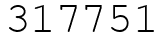 Число 317751.
