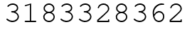 Число 3183328362.