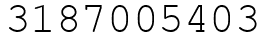 Число 3187005403.