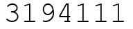 Число 3194111.