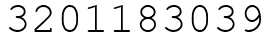 Число 3201183039.