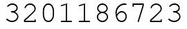 Число 3201186723.