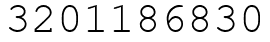 Число 3201186830.