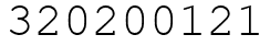 Число 320200121.