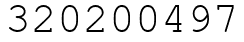 Число 320200497.