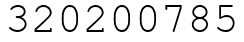 Число 320200785.