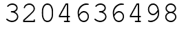 Число 3204636498.