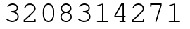 Число 3208314271.