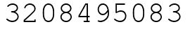 Число 3208495083.