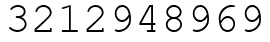 Число 3212948969.