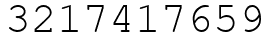 Число 3217417659.