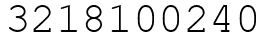 Число 3218100240.