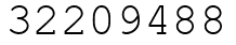Число 32209488.