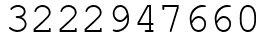 Число 3222947660.