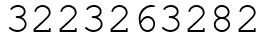 Число 3223263282.