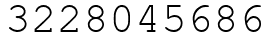 Число 3228045686.